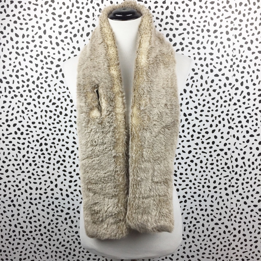 Restoration Hardware Lynx Faux Fur Scarf